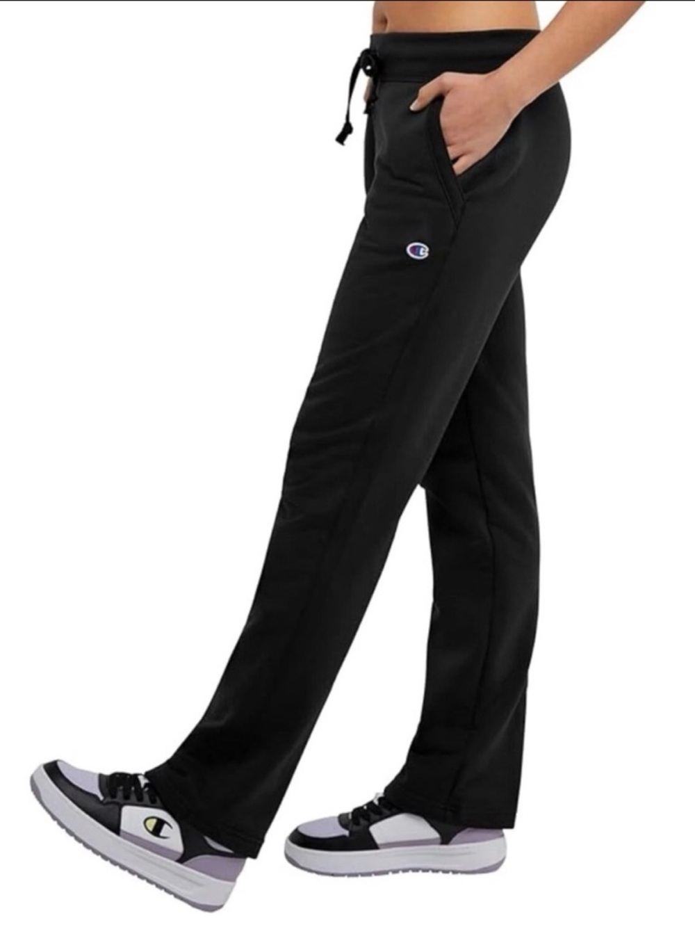 Champion Black Fleece Pant M1064 Casual Athleisure Staple Soft Comfy Sz XL NEW - Picture 15 of 15